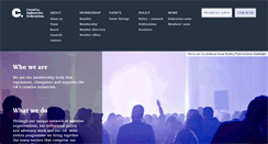 Desktop Screenshot of creativeindustriesfederation.com